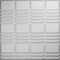 Ekena Millwork Stacked EnduraWall Decorative 3D Wall Panel, White, 19 5/8"W x 19 5/8"H WP20X20SDWH - alternate 1